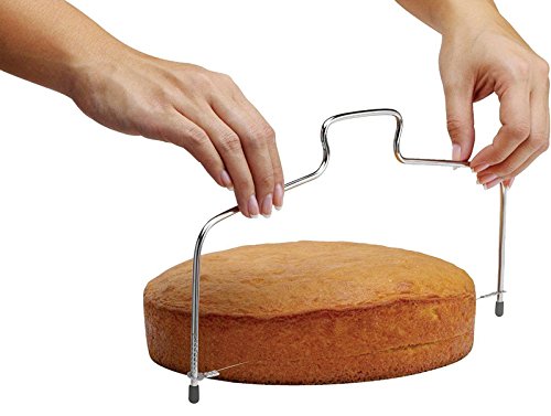 Goldbeing Torten Set inkl. Tortenheber, Tortenbodenteiler& Tortenboden-Schneidhilfe, Torten-Zubehör aus Edelstahl (Farbe: silber), Menge 1 x 3er Set - 7