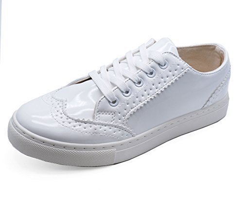white brogue trainers