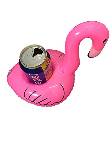 Preisvergleich Produktbild Yallmarket Aufblasbare Flamingo coaster rosa 8 Stück
