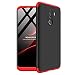 Produktbild Xiaomi Pocophone F1 Hülle,2ndSpring Xiaomi Pocophone F1 Handyhülle 3 in 1 Ultra Dünner PC Harte Schutzhülle 360 Grad Hülle + Panzerglas für Xiaomi Pocophone F1 Komplett Hülle Fullbody Case Cover Rot Schwarz