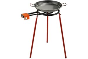 Garcima - Set paellero Mod.400 + Paella 50 cm + Set di gambe