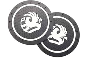PSL Car Cup Holder Insert Anti-Dust Non-Slip Rubber Coaster Mats Compatible with Vaux Hall Model Cars 2 pcs