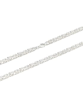 925 Silberkette: Königskette Silber mit der Breite 4mm und auswählbare Länge 55cm, 60cm und 65cm
