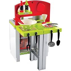 Jouets Ecoiffier - 1739 - Cuisine extensible pour enfants avec accessoires - 18 pièces - Dès 18 mois - Fabriquée en France