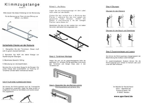 Innovation Fitness Klimmzugstange für den Türrahmen - 4