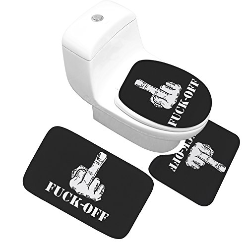 Preisvergleich Produktbild SDXGCFV Kreative Persönlichkeit Badteppichmatte Dreiteilige Wc-Wasserabsorptionsmatte