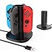 Produktbild 99native 4 in 1 Ladestation für Nintendo Switch Gamepad | Joy-Con Ladehalterung Controller Ladedock Charging Dock Joy Con Ladehalter LED Ladestandsanzeige (Wie Gezeigt)