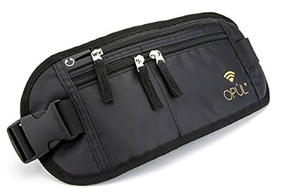 OPUL Pochette De Ceinture Anti-Vol - Banane - Ceinture De Voyage A La Taille - Poche Sécurisée Et Cachée Pour - Pratique Pour Dissimulation Iors De Voyages, Courses, Randonnées Par Opul