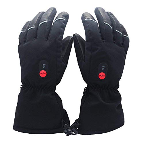 SPEUTO Heated gloves,Powered Rechargeable Heated Gloves with rechargeable lithium-ion battery warm gloves for cycling, motorcycle, hiking ski touring, works up to 2.5-6 hours