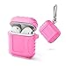 Produktbild Insense AirPods Protective Case with Keychain, Anti-Scratch Silicone Airpods Charging Case Cover, Portable Shock Resistant Case Holder for Apple AirPods - Pink Scratch