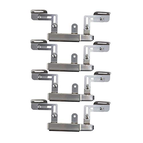 Bar.B.Q.S Juego de 4 tubos de parrilla de acero inoxidable para brinkmann 5 modelos de parrilla quemadora 810-3660-S, 810-1750-S, 810-4580-S, 810-2511-S, universales y ajustables