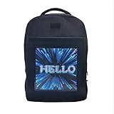 werbetafel kaufen schweiz  LED Dynamischer Rucksack Tragbare Werbung Schultasche Mobile Werbetafeln Leichte Walking Werbung Bildschirm Für Jungen Mädchen Männer Frauen
