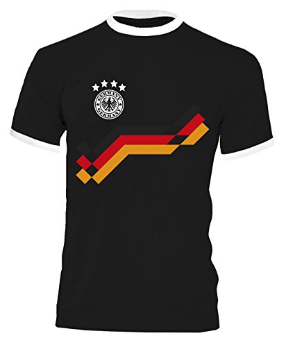 Luckja EM 2016 Trikot Deutschland Fanshirt Motiv 20 Herren Rundhals T-Shirt