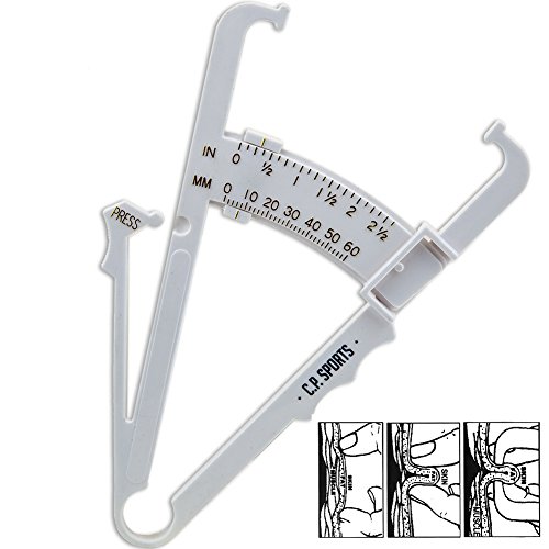 Körperfettmessgerät Fat Caliper Körperfett Tester, Körperfettzange Körperfettanteil messen mit Tabelle, BMI, Anleitung in deutsch - 2