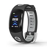Fuibo Smartwatch, DM11 Blutdruck und Herzfrequenz-Überwachung Call Reminder Sports Smart Watch Armbanduhr Sport Fitness Tracker Armband (Grau)