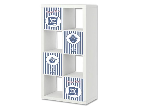Pirate Kids in blue Sticker / Decal suitable for the Shelf EXPEDIT from IKEA - ER10