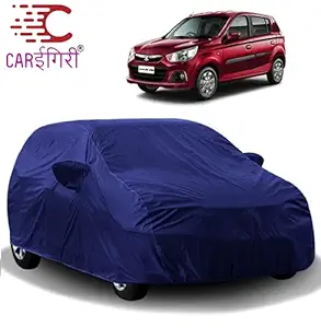 Carigiri Blue Car Body Cover for Maruti Alto K10(Triple Stitched,Mirror Pocket)(Models-2010, 2011, 2012, 2013, 2014, 2015, 2016, 2017, 2018, 2019, 2020)
