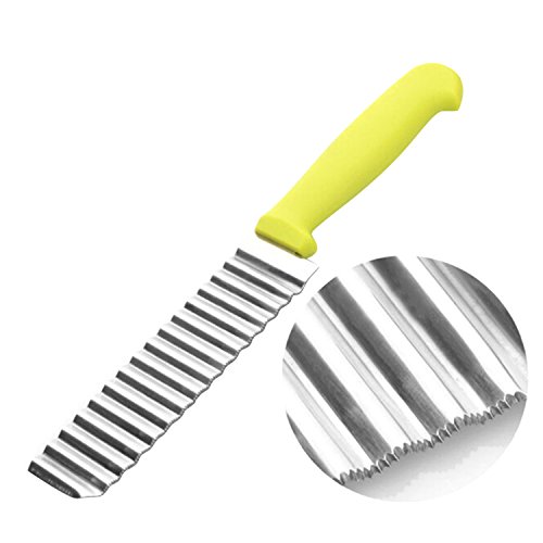 Crinkle Messer Potato Chip Slicer Wavy Cutter Edelstahl Blade Schneidwerkzeuge - 5