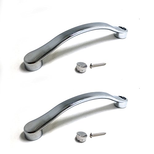 Replacement Shower Door Handles Chrome Curved PAIR 717850179519 eBay
