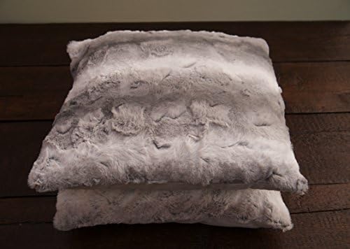 Grey Faux Fur Cushion Cover (2)