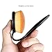 Spaire Makeup Brushes 10 Pieces Oval Makeup Brush Set with Soft Fiber Hairy Toothbrush Shaped Design for Both Wet and Dry Powder
