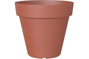 Artevasi Capri Pot, Rond Pot en Plastique, 60cm, Couleur: Terre Cuite