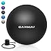 Produktbild CANWAY Gymnastikball Gymnastic Ball Pezziball Gymnastikbälle Rutschfest mit Luftpumpe Maximalbelastbarkeit bis zu 700kg in den Größen 65cm (Schwarz)