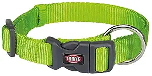 Trixie Premium Dog Collar, M-L: 35-55cm/ 20mm (Green Apple)