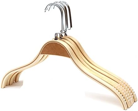 FuRongHuang Solid Wood Adult Splint Clothes Rack Antiskid Wood Coat Rack Flat Hook Clothes Rack 10 20 30 50 39.5Cm,20,Raw Wood Color