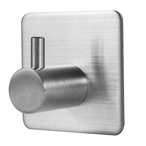 OUTOWIN 4er-Set Selbstklebend Wandhaken Handtuchhaken, aus hochwertigem Edelstahl - 2