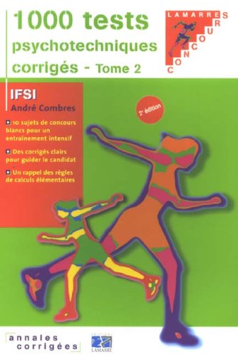Télécharger 1000 tests psychotechniques corrigés : Tome 2 livre En ligne