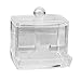 Imported Clear Acrylic Cotton Swab Stick Organizer Box Storage Cosmetic Makeup Holder RS.345.00