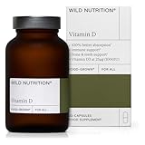 Wild Nutrition Food Grown® Vitamin D Supplements | Supports Muscle, Bone, And Immune Support | Vitamin D 1000iu Supplement | Naturally Sourced Ingredients | High Strength Vitamin D | 30 Capsules