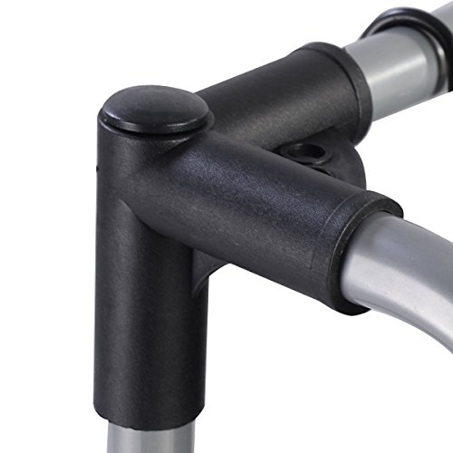 Wäschesortierer Wäschewagen Wäschekorb Wäschebox Wäschesammler mit 4 Fächern Wäschebeutel Wäschesack Wäschetasche in schwarz - 8