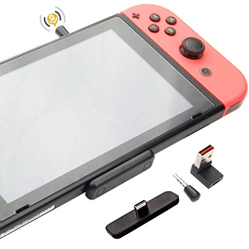 GULIkit Route Air Pro Bluetooth Audio Adapter für Nintendo Switch, Switch Lite, PS4, PC, Transmitter mit aptX-geringer Latenz, Unterstützung für Voice Chat im Spiel