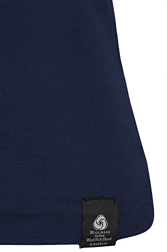 Mountain Warehouse Merino Langärmliger Herren-Pullover mit Rundhalsausschnitt und Reißverschluss Base Layer Thermo Unterwäsche - 6