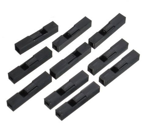 EasyWordMall 100 Stück 1P Pinheader Buchsenstecker Raster 2,54mm einreihig 1-polig - 2