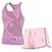 Produktbild Damen Playboy Rosa Flieder Pyjama Set Damen Weste Oberteil Spitzen Shorts Pyjama Nachtwäsche - Multi, Small
