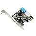 Produktbild WEIWEITOE-DE Desktop's Motherboard USB3.0 Extension Card 20pin Front Interface PCI-e to 2 Port USB3.0 Extension Card