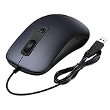 ★Schnelles Scrollen und Komfortables Klicken: Das Gummi Scrollrad und der Tastendruck haben einen angenehmen Widerstand, lassen sich leicht auf und ab scrollen und klicken. Der 5.000.000 Tastentest garantiert eine lange Lebensdauer der PC Maus mit Kabel.