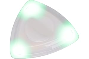 ASTIBYM Plektrum, 3V 40mAh Leuchtendes Plektrum mit Hochempfindlichem LED-Licht Personalisiertes Plektrum Plektrum Ersatz mit Batterie für Musikliebhaber, Gitarrenanfänger(Grün)