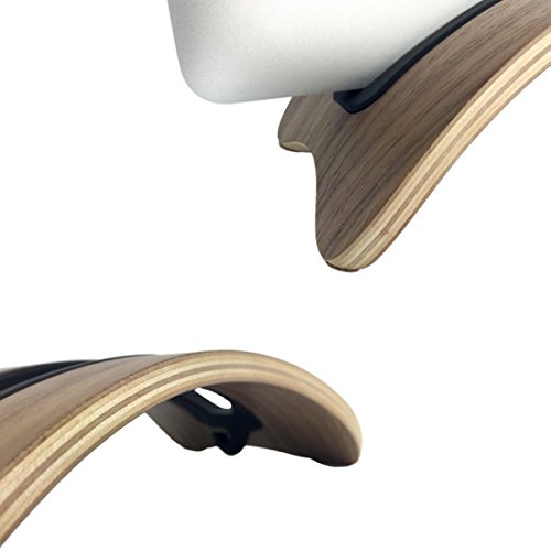 Sumgar®Einzigartige stilvolle Eleganz umweltfreundliche natürliche Holz Desktop Stand Handcrafted Halter Halterung für Apple Computer Macbook Pro/Air iPad (walnut) - 3