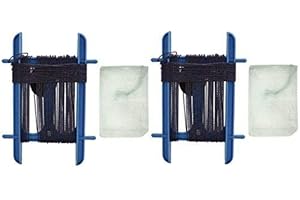 NALU 2 x Blue Childrens Sea Beach Crabbing 11 Metre Crab Line With Bait Bag Safety Net Rod