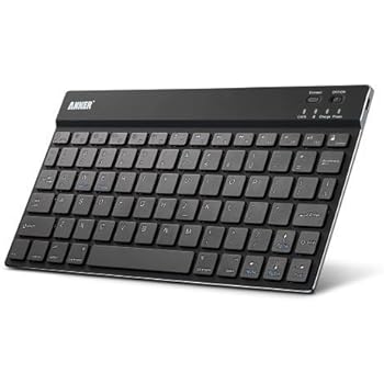 Anker® Bluetooth Ultra-Slim (4mm) Aluminum Keyboard for iOS, Windows and Android 3.0 and above OS with Built-in lithium battery