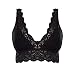 Produktbild LILICAT Damen Abnehmbare Pads Spitze Bralette ohne Bügel Triangle-BH Sexy Blumen Spitzen BH Ohne Bügel Comfort Bra Schlafanzug Pyjama Nachtwäsche