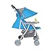 abdc kids baby Pram Stroller Premium Blue Ultra Light Flat Bed RS.2999.00