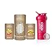 Produktbild HARVEST REPUBLIC Starter Kit, 1x Bio-Whey Protein, 1x Bio-Erdbeerpulver, 1x Bio-Rohrzucker, 1x Blender Bottle ProStak Shaker by HARVEST REPUBLIC Pink