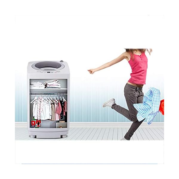 QFFL xiyiji Waschmaschine, vollautomatische stille Waschmaschine, 4,2 kg Mini-Waschmaschine, weiß Freistehendes Waschen – Bild 3
