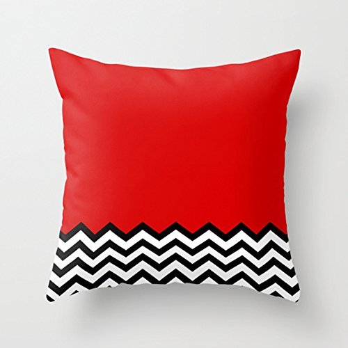 QueenL-Black Lodge Dreams Twin Peaks Cushion Cover Pillowcase Decorative Throw Pillow Case Cotton Linen Home Bed Car 18 X18 by QueenL