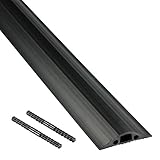 canaletas de suelo para cables Este pasacables para suelos de oficina D-Line con base antideslizante permite empalmar varias piezas para alcanzar la longitud deseada.